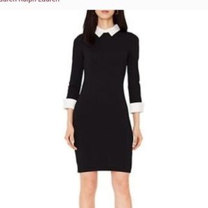 LAUREN by Ralph Lauren black and white dress